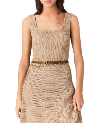 Rhinestone Knit Midi Dress