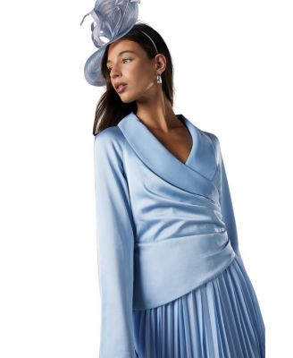 Tailored Pleat Skirt Midi Dress