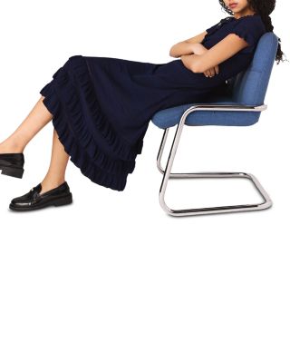 Ruliana Textured Pointelle Midi Dress