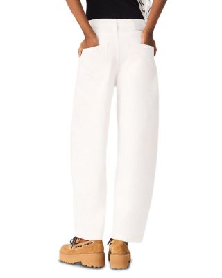 Loose Fit Balloon Jeans in White