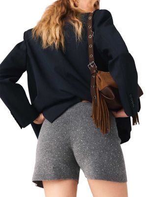 Rhinestone Knit Shorts