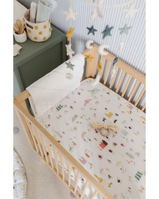 Unisex Printed Crib Sheet