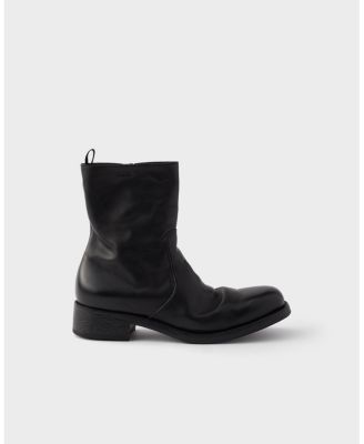  Men's Leather Zipper Boots