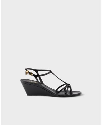  Women's Patent Leather Wedge Sandals