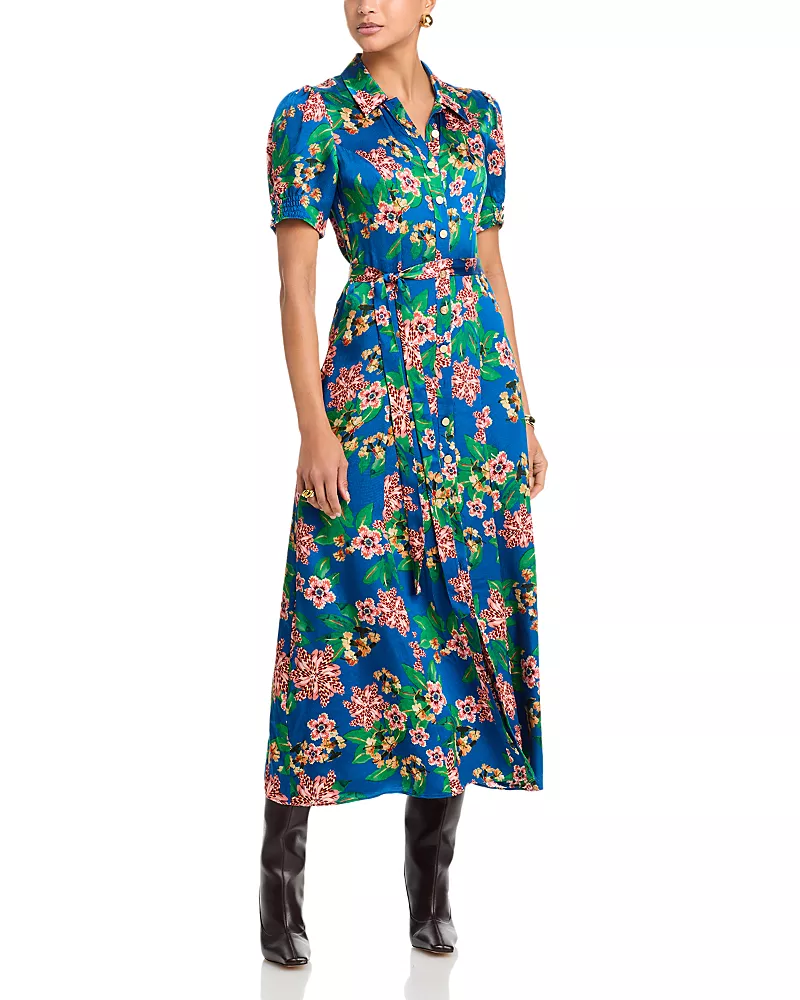Saloni Vanessa-d Silk Shirt Dress