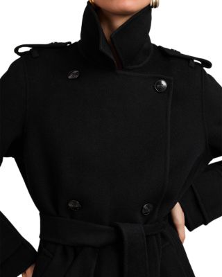 Jolene Faux Fur Blind Seam Wool Coat