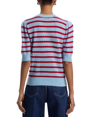 The Striped Pointelle Sweater 