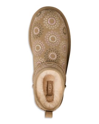 Women's Classic Sun Stitch Suede Mini Boots