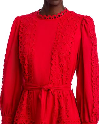 Eyelet Cotton Midi dress