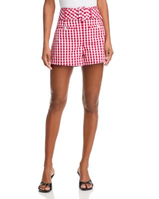 Mini Gingham Denim Allie Shorts