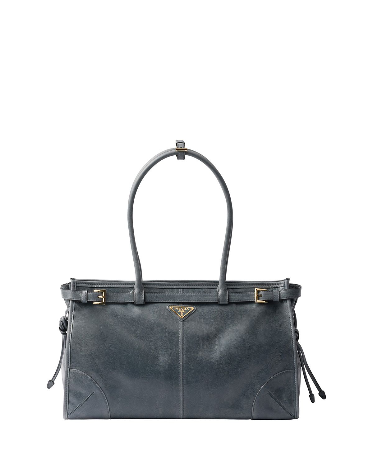 Prada Bonnie Large Convertible Leather Shoulder Handbag