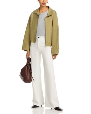 Brighton High Rise Trouser Jeans in Ivory