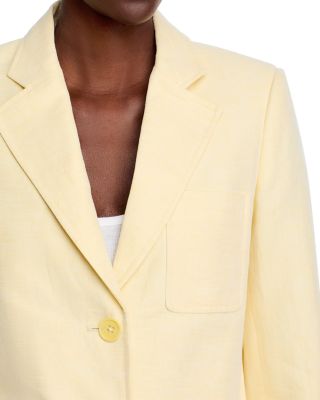 Linen and Cotton Patch Pocket Blazer