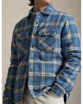 Plaid Felted Wool Overshirt