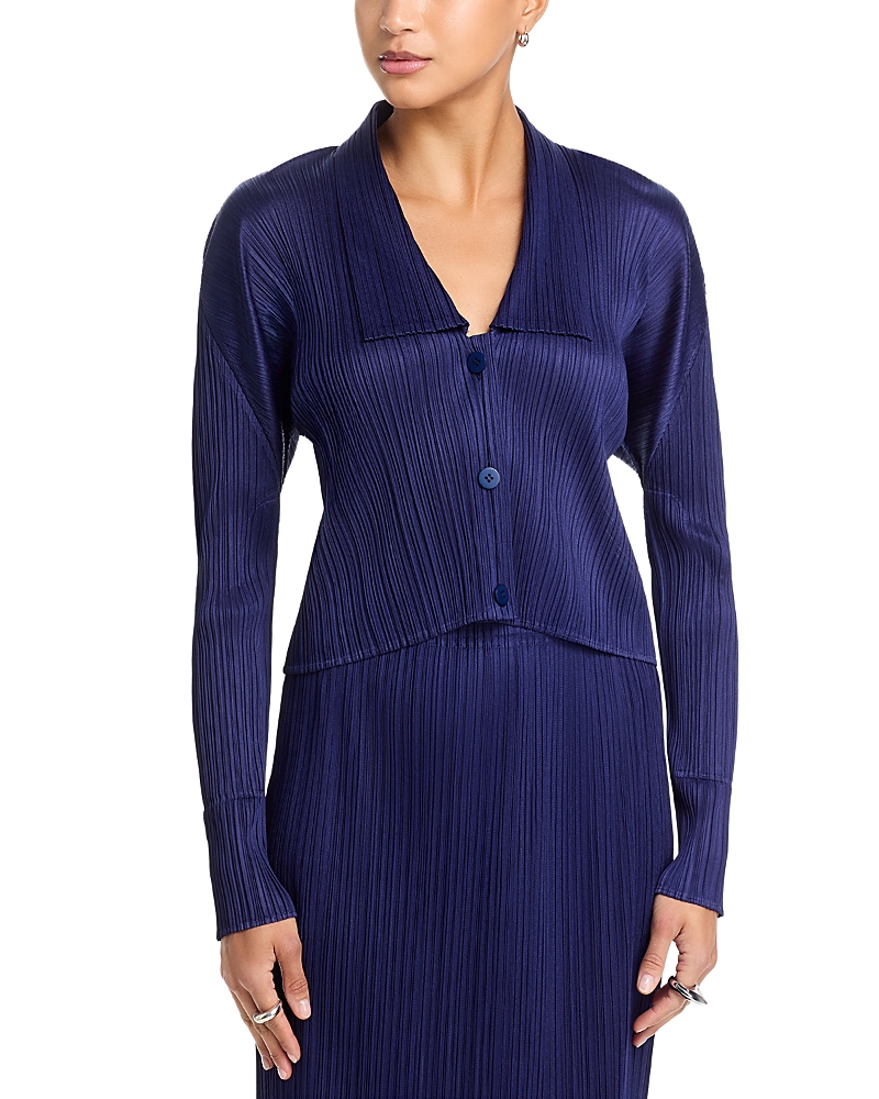 Pleats Please Issey Miyake Monthly Colors May Cardigan