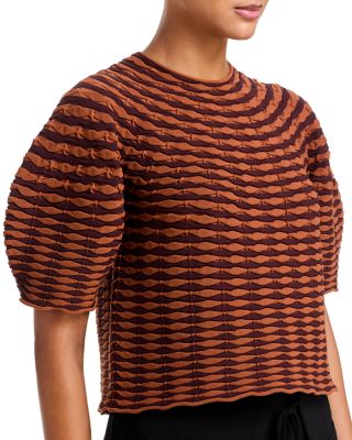 Colorful Mushroom Knit Top