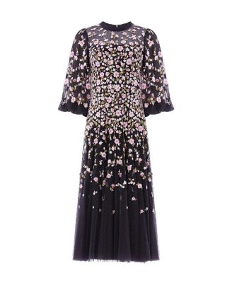 Sylvia Round Neck Ankle Gown