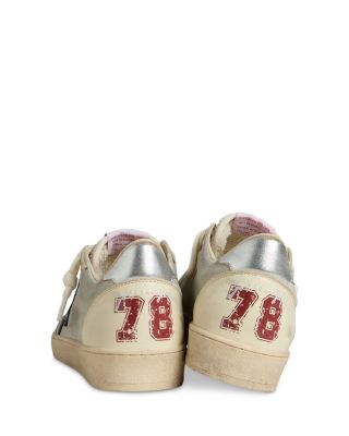 Unisex Ballstar Suede & Cracked Leather Sneakers