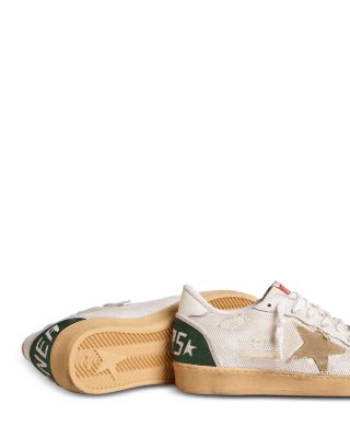 Unisex Ball Star Cracked Suede & Mesh Sneakers