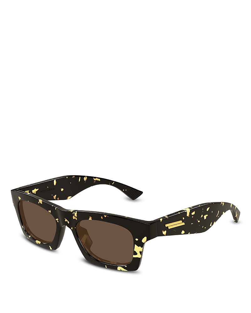 Bottega Veneta Rectangular Sunglasses, 51mm