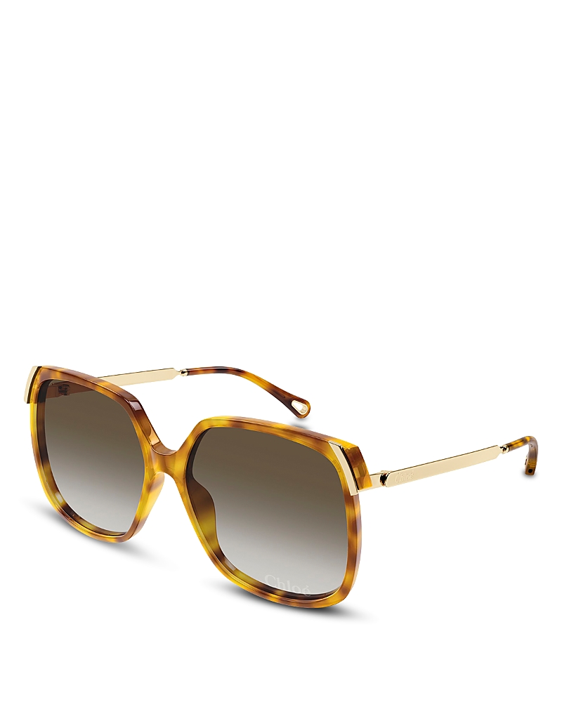 Chloe Square Sunglasses, 60mm