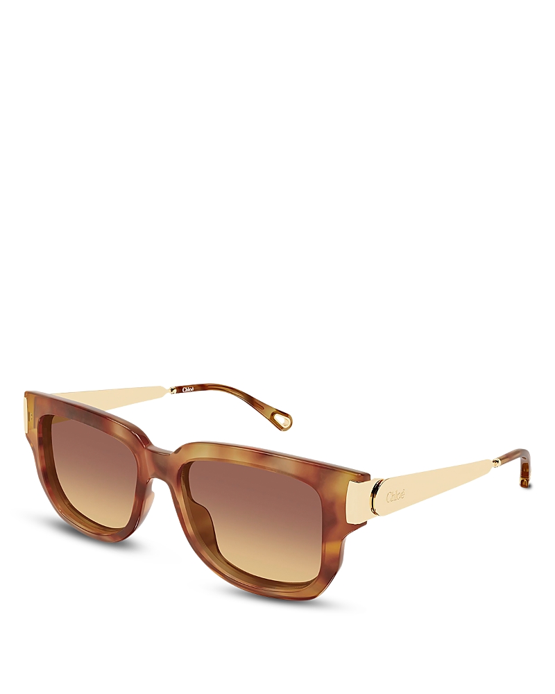 Chloe Rectangular Sunglasses, 54mm