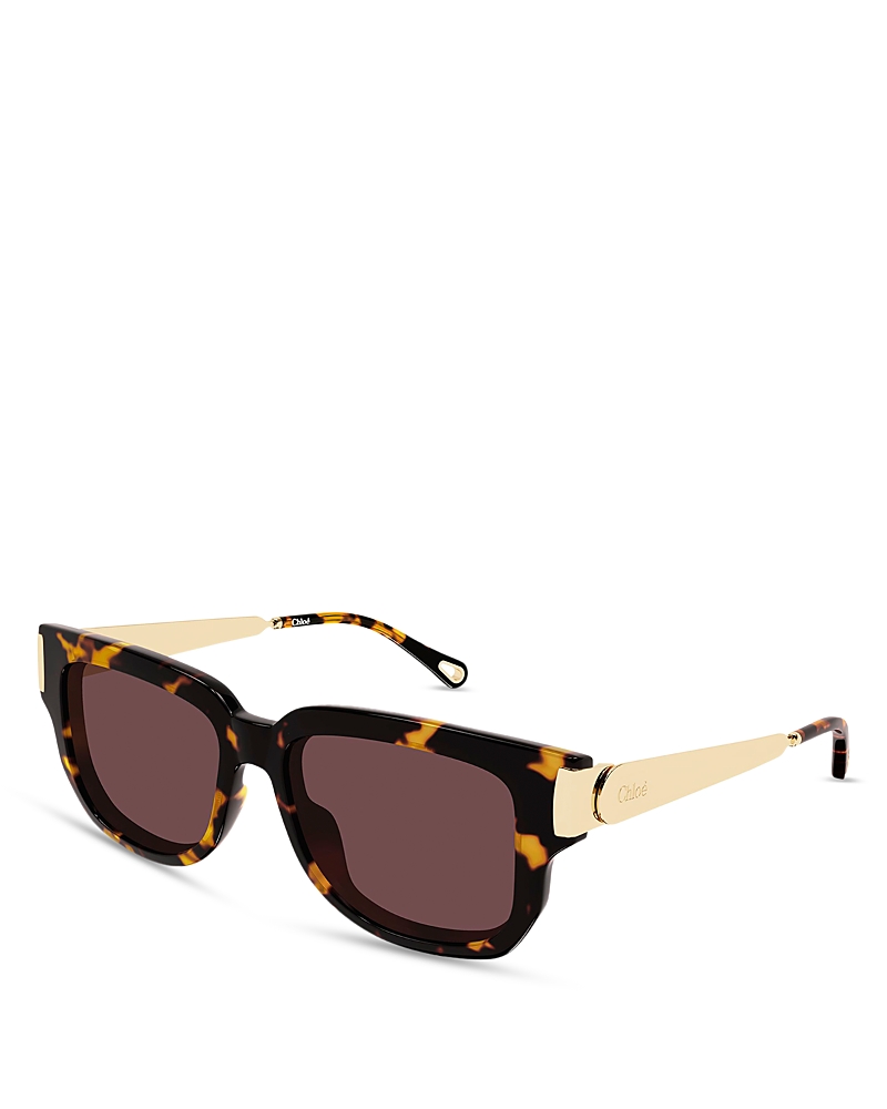 Chloe Rectangular Sunglasses, 54mm