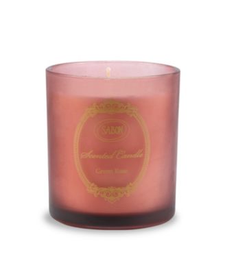  Glass Green Rose Candle, 230Gr