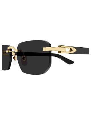 Squared Rimless Sunglasses, 53mm