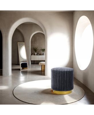  Lillian Upholstered Ottoman with Plinth Base