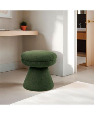  Torio Mushroom Pedestal Fabric Ottoman