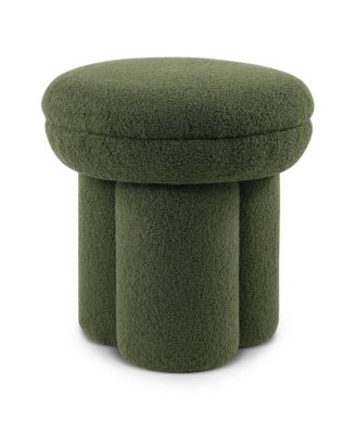  Trina Pillar Base Fabric Ottoman