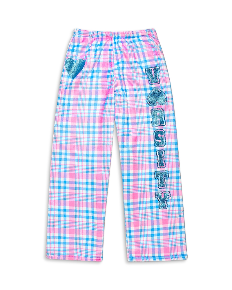 Iscream Girls' Plaid Varsity Plush Pants - Little Kid, Big Kid