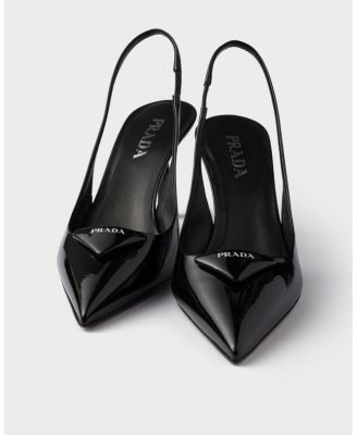  Women's Patent Leather Slingback Pumps