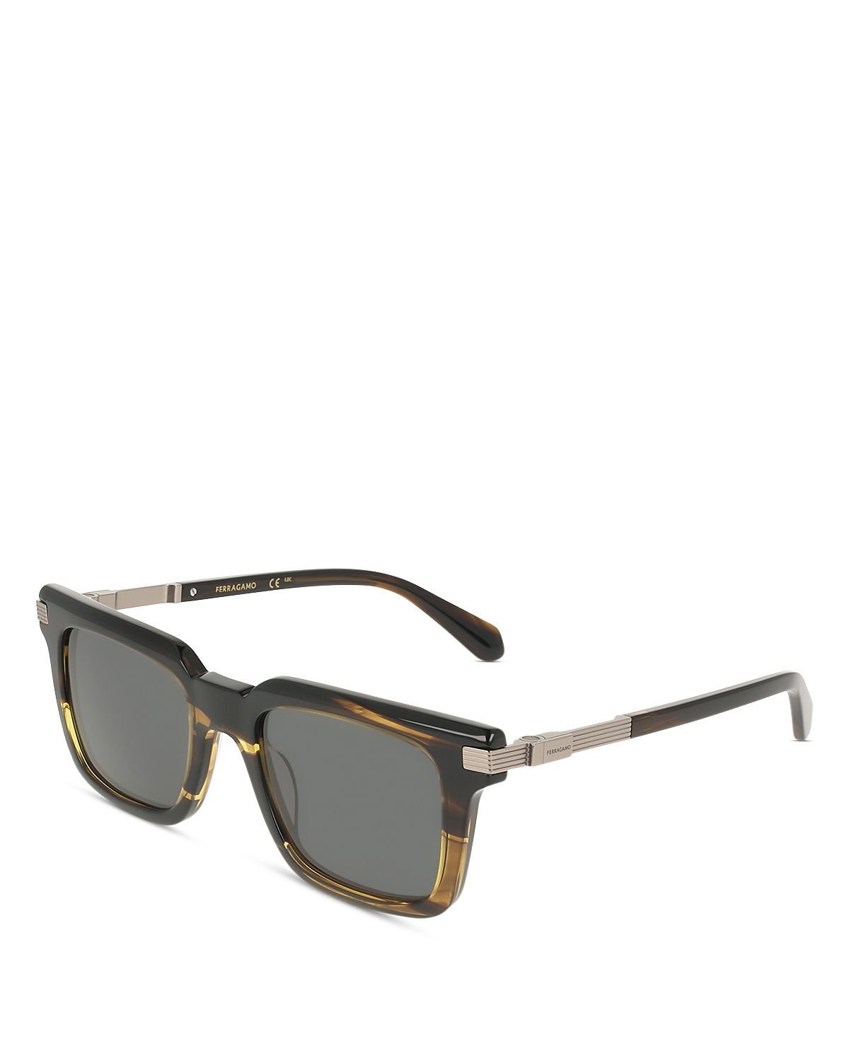 Ferragamo Prisma Square Sunglasses, 53mm