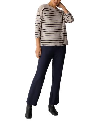 Linen Cotton Jewel Neck Sweater