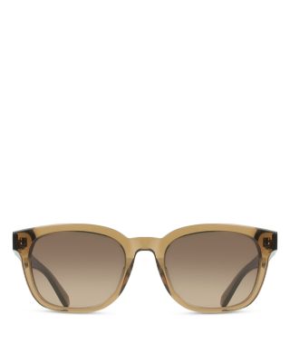 Color Block Temple Rectangular Sunglasses, 54mm