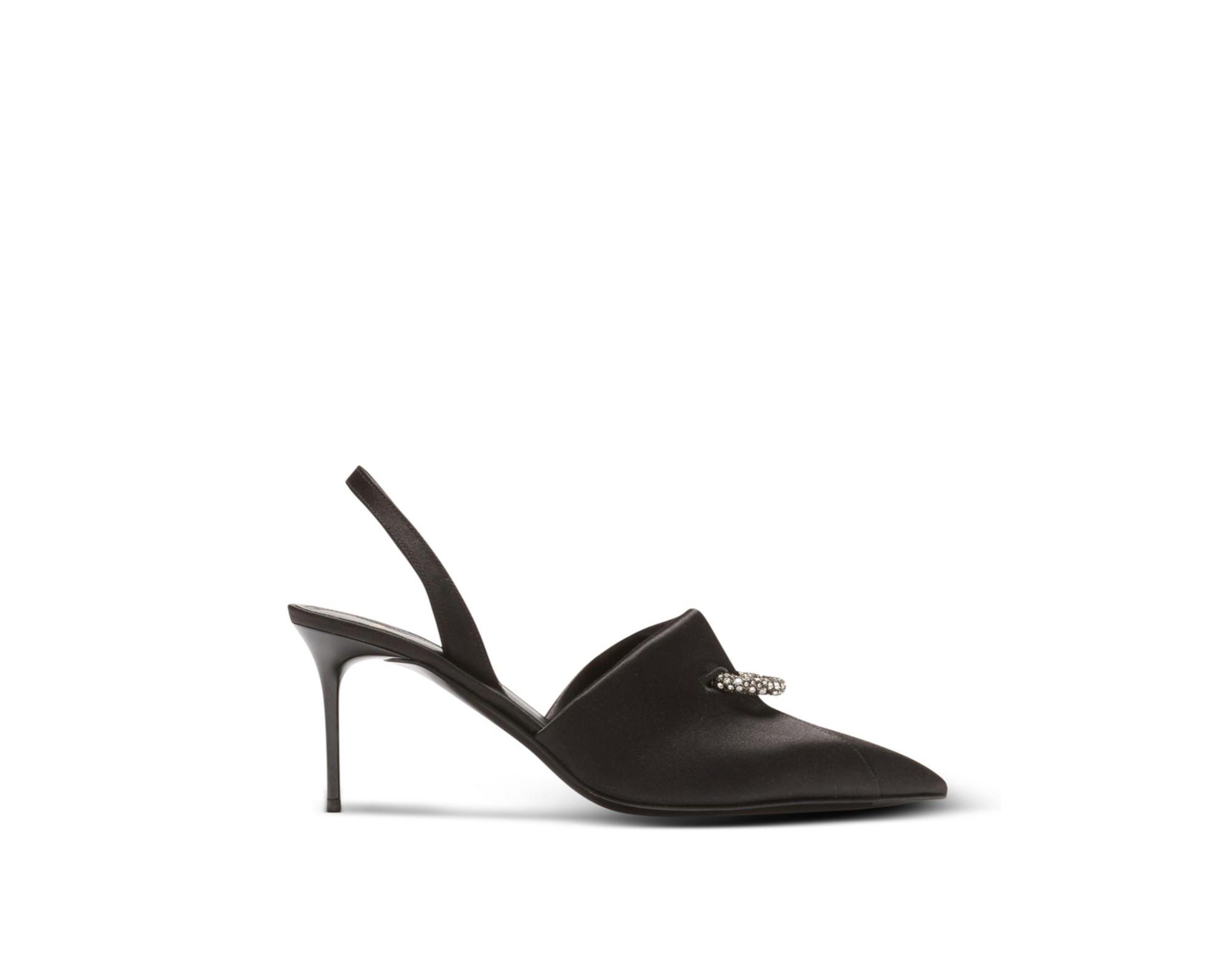 Women's Satin Slingbacks with Piercing — Image 3