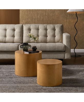  Amani Round Nesting Coffee Tables, Set of 2