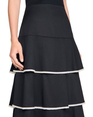 Long Rhinestone Skirt