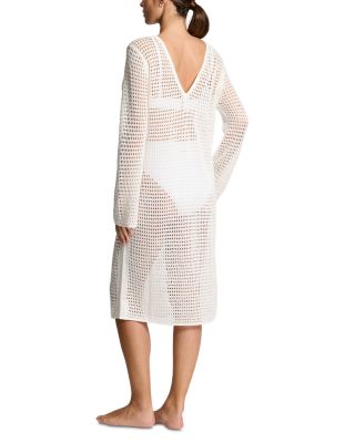 Long Sleeve Beach Cover Up Dress