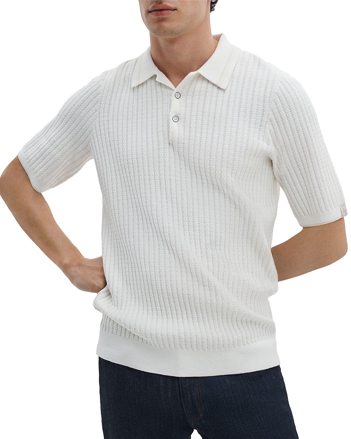 rag & bone Harvey Rib Polo Shirt