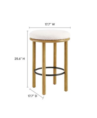 Fable Boucle Fabric Counter Stools, Set of 2