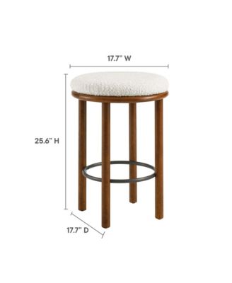 Fable Boucle Fabric Counter Stools Set of 2