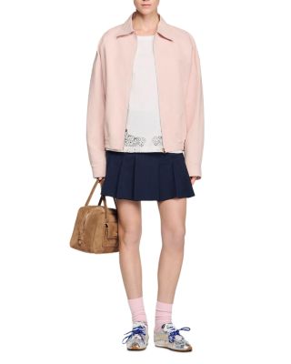 Cotton Tee with Lace Detail