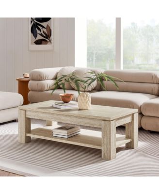  Hollis Travertine Coffee Table