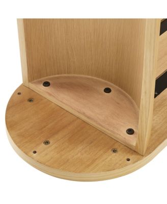  Aspect Oval Wood Entryway Console Table