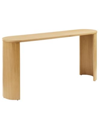  Aspect Oval Wood Entryway Console Table