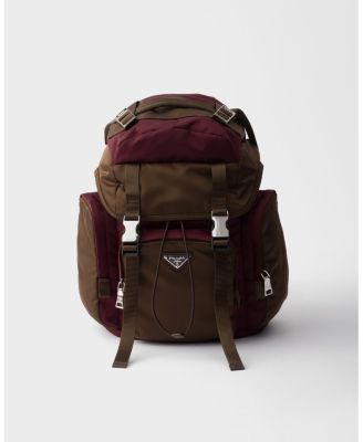 Re-Nylon and Saffiano Leather Backpack