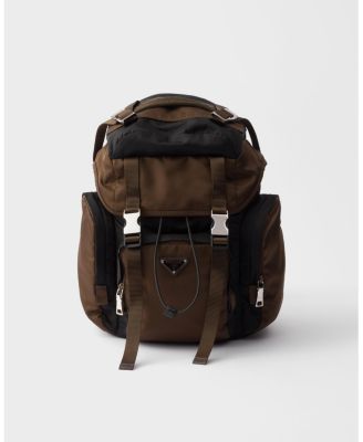 Re-Nylon and Saffiano Leather Backpack